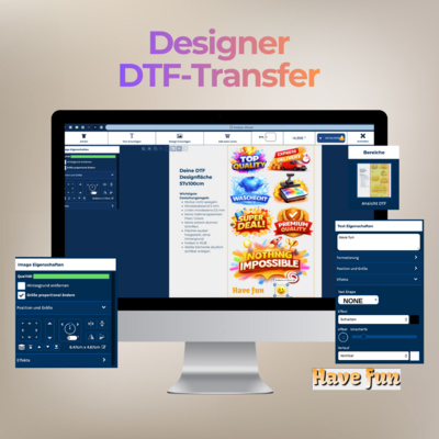 Designer DTF-Transfer 57x100cm Miniaturansicht