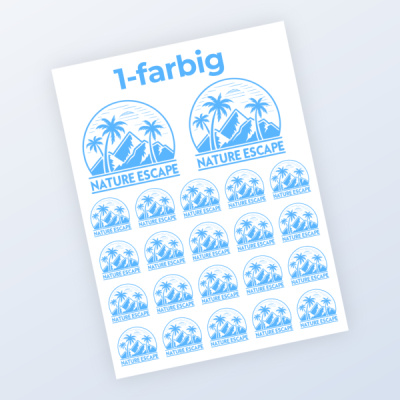 Siebdrucktransfer 1-farbig 30x40cm Miniaturansicht