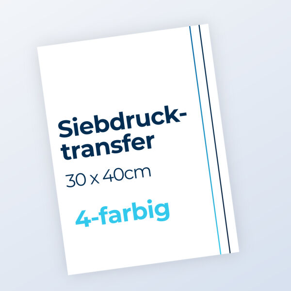 Siebdrucktransfer 4-farbig 30x40cm Miniaturansicht