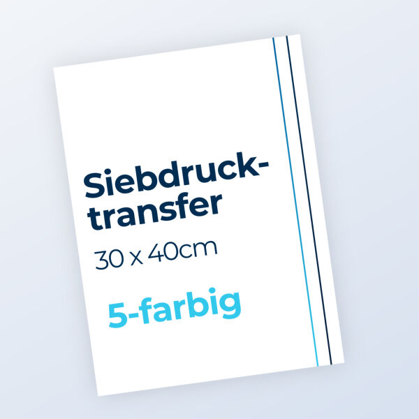 Siebdrucktransfer 5-farbig 30x40cm Miniaturansicht