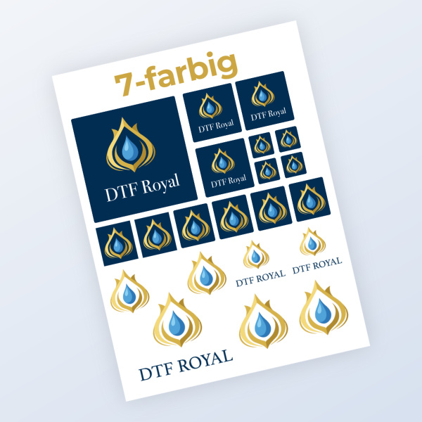 Siebdrucktransfer 7-farbig 30x40cm Miniaturansicht