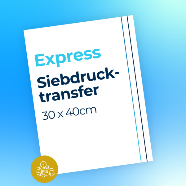 Express Siebdrucktransfer 1-farbig 30x40 cm Miniaturansicht